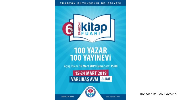 6’ıncı Trabzon Kitap Fuarı başlıyor