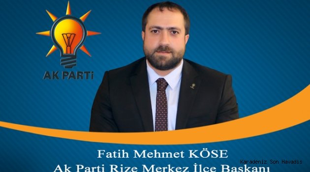 AK PARTİ RİZE MERKEZ İLÇE BAŞKANLIĞI ÖĞRETMENLER GÜNÜ MESAJI