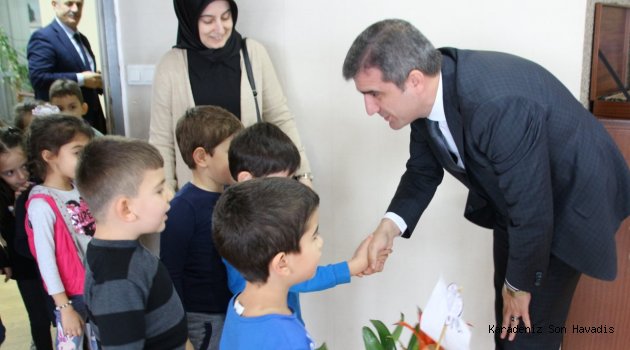 Anaokulu Öğrencileri, Başkan Yemenici’yi Ziyaret Etti