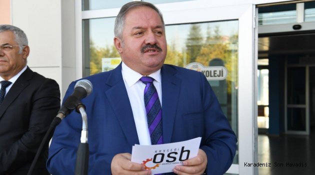 BAŞKAN TAHİR NURSAÇAN, ÖZEL KAYSERİ OSB TEKNİK KOLEJİ’Nİ ZİYARET ETTİ