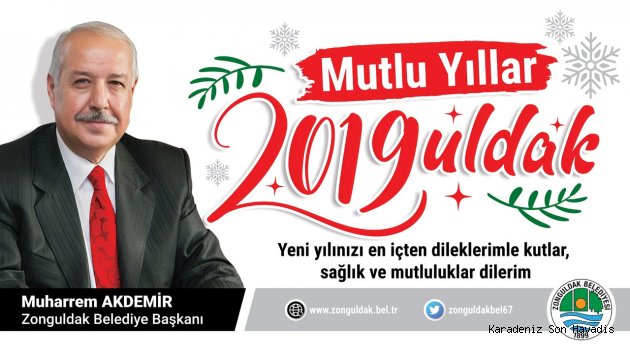 Başkanı Akdemir, Zonguldak Halkının Yeni Yılını Kutladı