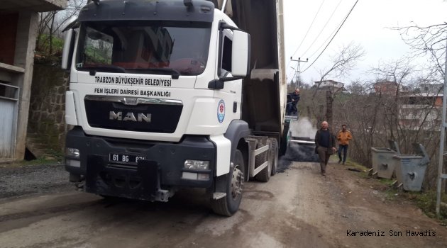 Büyükşehir Belediyesi Kaşüstü’de asfaltlama çalışmalarına başladı