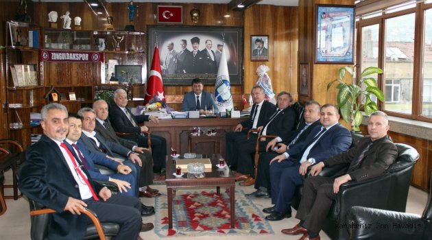 ÇAYCUMA BELEDİYE BAŞKANI VE STK’LARDAN GMİS’E ZİYARET