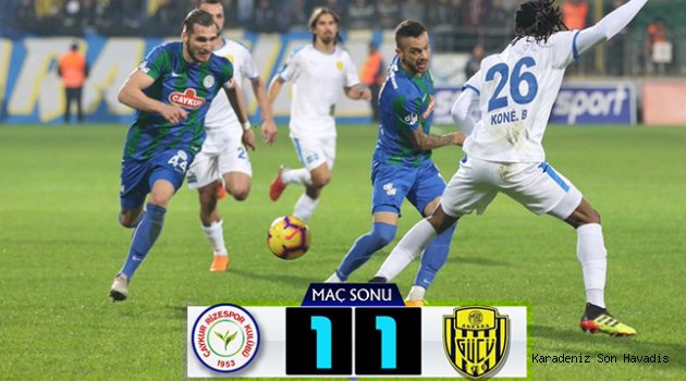 ÇAYKUR RİZESPOR 1-1 MKE ANKARAGÜCÜ