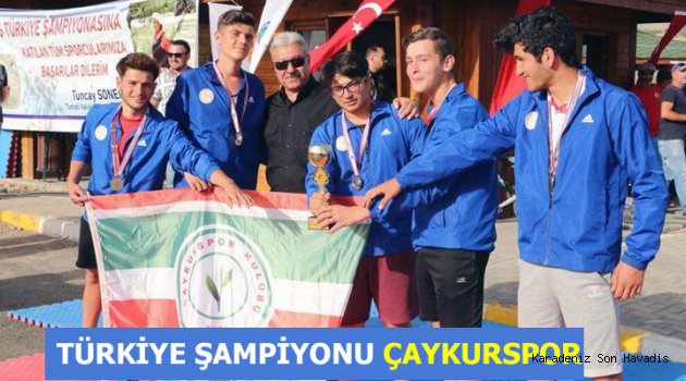 Çaykurspor Tunceli Munzur'da Rafting Açık Yaş Birincisi Oldu