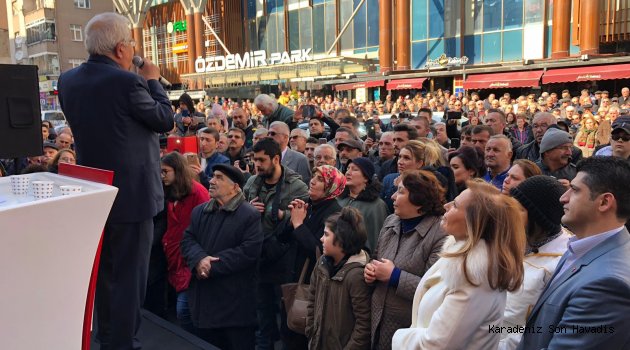 CHP Belediye Başkan adayı Halil POSBIYIK’ın ikinci seçim ofisi miting coşkusunda gerçekleşti.