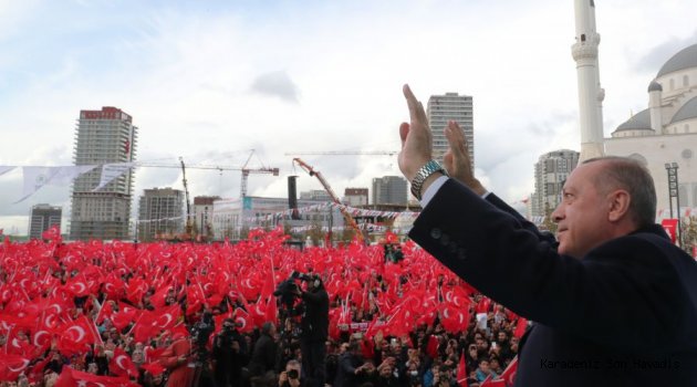 Cumhurbaşkanı Erdoğan, 5 millet bahçesinin açılış törenine katıldı
