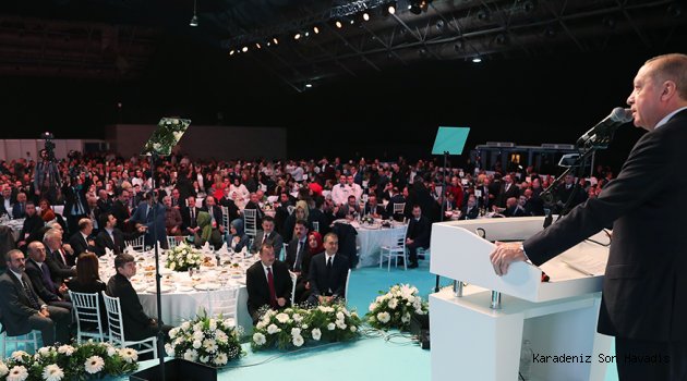 Cumhurbaşkanı Erdoğan, Antalya il Başkanlığı Teşkilat Yemeğinde konuştu