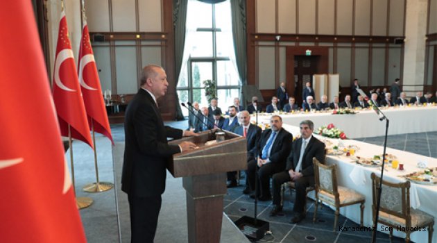 Cumhurbaşkanı Erdoğan, Doğu ve Güneydoğu Anadolu bölgelerinden kanaat önderlerini kabul etti