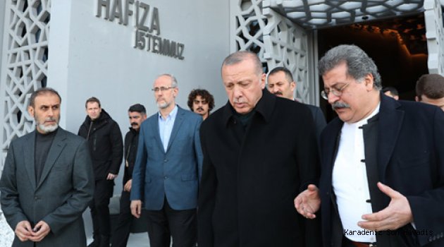 Cumhurbaşkanı Erdoğan, Hafıza 15 Temmuz Müzesi'ni ziyaret etti