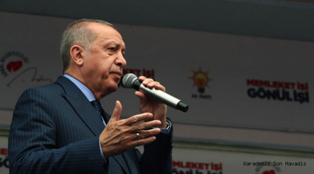Cumhurbaşkanı Erdoğan , Mersin ’de halka hitap etti.