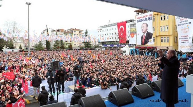 Cumhurbaşkanı Erdoğan, Ordu’da Halka Hitap Etti