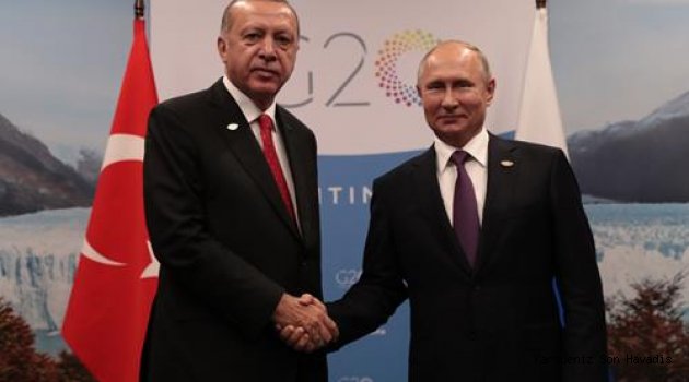 Cumhurbaşkanı Erdoğan, Rusya Federasyonu Devlet Başkanı Putin ile görüştü