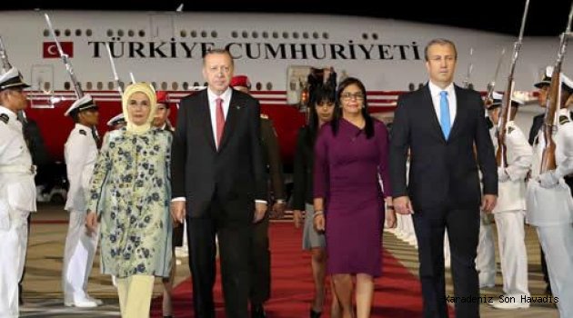 Cumhurbaşkanı Erdoğan Venezuela'da