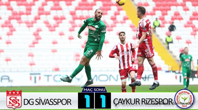 DG SİVASSPOR 1-1 ÇAYKUR RİZESPOR