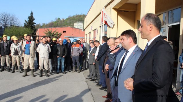 GMİS YÖNETİM KURULU, ARMUTÇUK’TA MADENCİYİ ZİYARET ETTİ