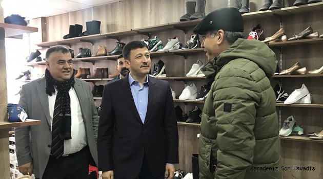 Hamza Dağ, İzmir Kemalpaşa ilçesinde esnafı ziyaret etti