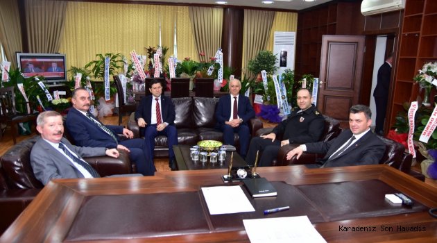 “Kaymakam Mercan’dan, Başkan Sarı’ya Ziyaret”