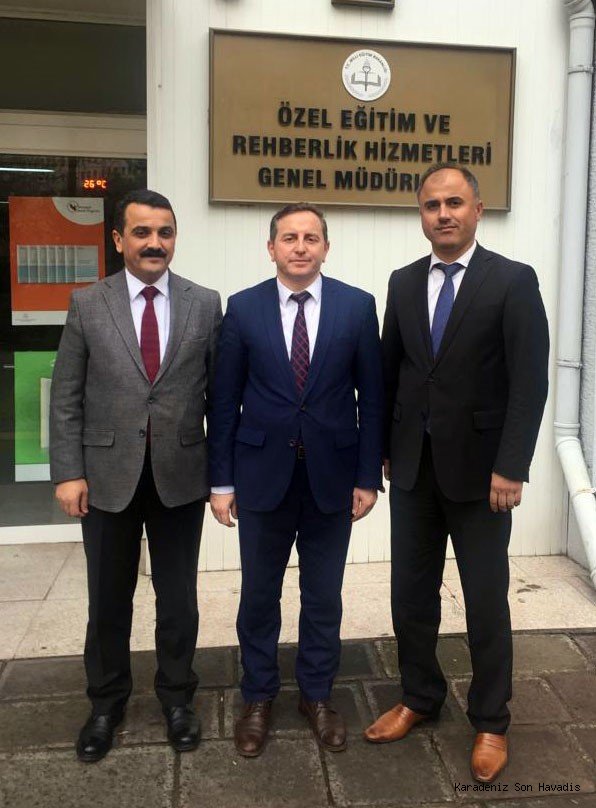 Mutlu ve Kabasakal' dan MEB Şube Müdürü Özdemir' e Ziyaret
