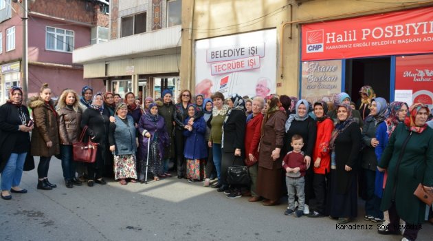 NERİMAN POSBIYIK ELMATEPE'Lİ HANIMLARLA BULUŞTU