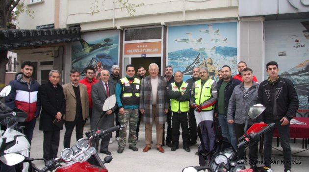  Posbıyık, Motosikletçileri Ziyarert Etti