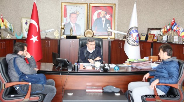 Şampiyon Voleybolcular Başkan Yemenici’yi ziyaret etti.