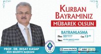 Rize Belediyesi Kurban Bayramı mesajı