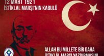 Başkan Kasap' ın, İstiklal Marşı'mızın kabulü ve Mehmet Akif Ersoy’u anma günü mesaj