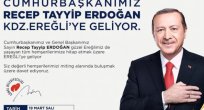 Cumhurbaşkanı Erdoğan 19 Mart'ta Ereğli'ye geliyor