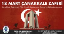 Başkan Kasap, 18 Mart Çanakkale Zaferini Kutladı