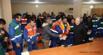 Başkan Kasap, Temizlik İşleri Şantiye Çalışanlarına Veda Etti