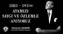 Başkan Akdemir: "ATAMI'ZI SAYGI VE ÖZLEMLE ANIYORUZ"