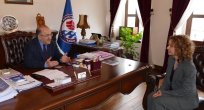 Başkan Gümrükçüoğlu, Başkonsolos Soultanopoulou'yu kabul etti