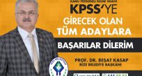 BAŞKAN KASAP’TAN KPSS (KAMU PERSONEL SEÇME SINAVI) MESAJI