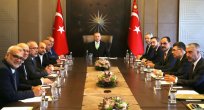 Cumhurbaşkanı Recep Tayyip Erdoğan, İsrail Parlamentosu (Knesset) üyesi Arap milletvekilleri ve beraberlerindeki heyeti Tarabya Köşkü'nde kabul etti.