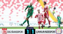 DG SİVASSPOR 1-1 ÇAYKUR RİZESPOR