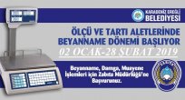ÖLÇÜ VE TARTI ALETLERİNDE BEYANNAME DÖNEMİ BAŞLADI