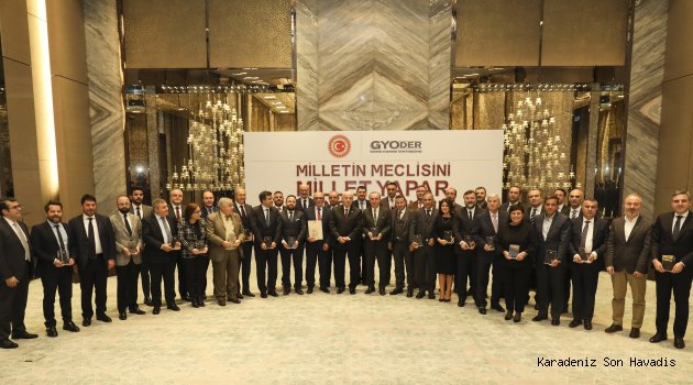 Türkiye Büyük Millet Meclisi, GYODER ve Konsorsiyum Üyelerini takdir plaketiyle onurlandırdı