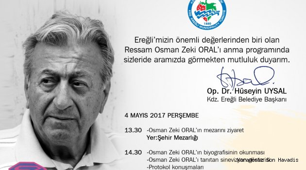 ÜNLÜ RESSAM OSMAN ZEKİ ORAL ANILACAK