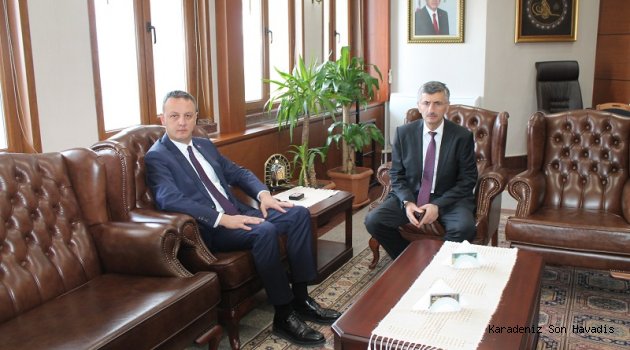 Zonguldak Belediye Başkanı Dr.Ömer Selim Alan Vali Erdoğan Bektaş’ı Ziyaret Etti.