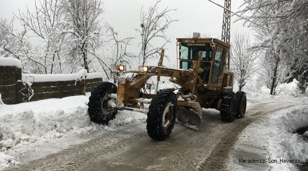 Zonguldak Belediyesi karla mücadele çalışmalarına devam ediyor