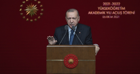 Cumhurbaşkanı Erdoğan, 2021-2022 Yükseköğretim Akademik Yıl Açılış Töreni'ne katıldı