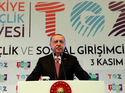 Cumhurbaşkanı Erdoğan, Türkiye Gençlik Zirvesi’nin açılışında konuştu